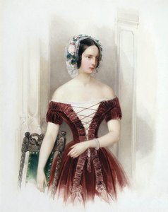 Gran Duquesa Alexandra Nikolaevna de Rusia, 1825-1844, c. 1840 de Hau