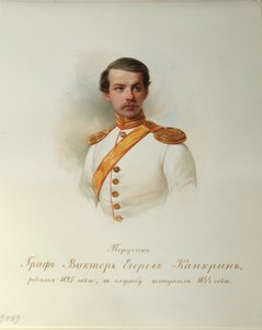 Retrato del Conde Viktor Yegorovich Kankrin del Álbum de la Guardia Imperial