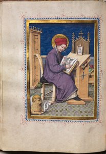 Libro de los Evangelios con Retratos de Evangelistas: San Marcos, c. 1480 de Hausbuch Master