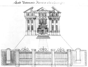 Casa de Lord Bateman en Soho Square, 1764