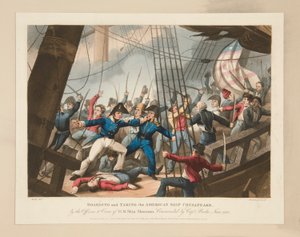 Embarque y Toma del Barco Americano Chesapeake de Heath