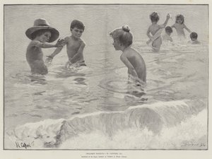 Niños bañándose
