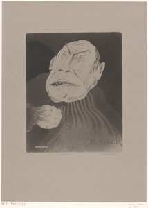 De bruut (título original del objeto)
Masker (título original de la serie en el objeto) de Hein von Essen (signed by artist)