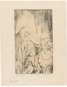 Oveja y cerdo (título original del objeto)
Hombre y mujer (título de la serie) de Hein von Essen (signed by artist)