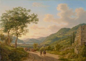 Un área en el Lago di Como de Heinrich Adam