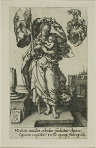 Compasión, de Las virtudes de Heinrich Aldegrever