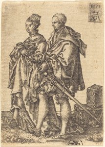 Pareja bailando de Heinrich Aldegrever