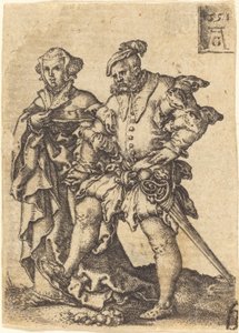 Pareja bailando de Heinrich Aldegrever