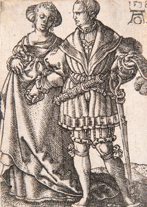 De la serie Los pequeños bailarines de bodas, 1538 de Heinrich Aldegrever