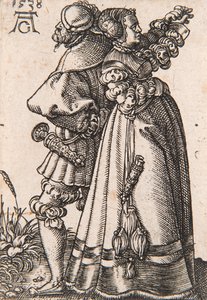 De la serie Los pequeños bailarines de boda, 1538 de Heinrich Aldegrever