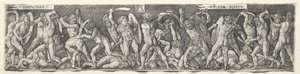 Aníbal luchando contra Escipión, 1538 de Heinrich Aldegrever