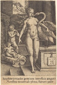 Hércules de niño de Heinrich Aldegrever