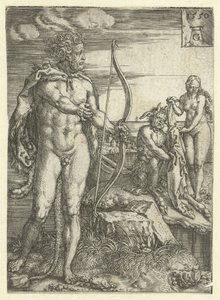 Hércules salva a Deianira de Nessus Trabajos de Hércules (título de la serie)