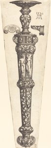 Funda de Daga Grande con Pareja Desnuda de Heinrich Aldegrever