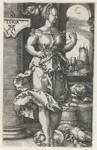 Luna (título sobre objeto) de Heinrich Aldegrever