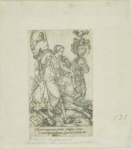 Lujuria, de Virtudes y Vicios de Heinrich Aldegrever