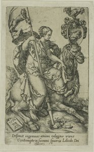 Lujuria, de los Vicios de Heinrich Aldegrever