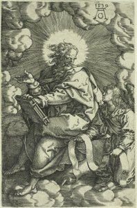 Mateo, de Los Cuatro Evangelistas, 1539 de Heinrich Aldegrever