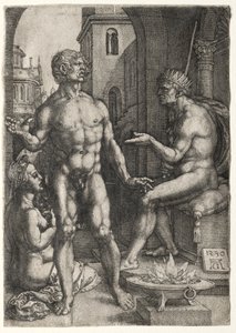 Mucio Escévola de Heinrich Aldegrever