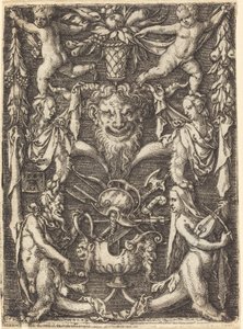 Ornamento con máscara de Heinrich Aldegrever