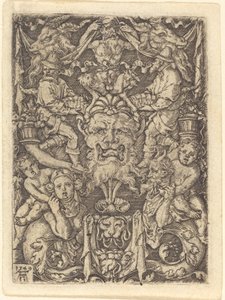 Ornamento con máscara de Heinrich Aldegrever