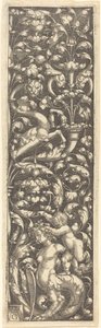 Ornamento con un niño en la espalda de una esfinge, 1535