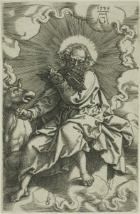 San Lucas, de Los Cuatro Evangelistas de Heinrich Aldegrever