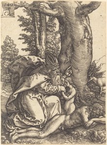 La creación de Eva de Heinrich Aldegrever