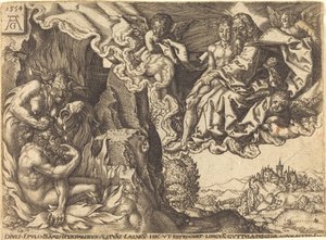 El hombre rico en el infierno de Heinrich Aldegrever