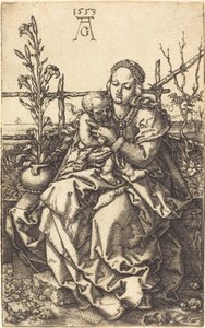 La Virgen sentada, 1553 de Heinrich Aldegrever