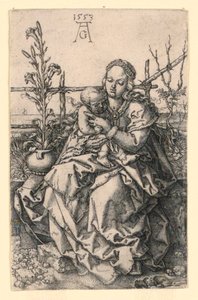 Virgen y niño de Heinrich Aldegrever