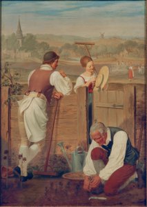 En la cerca del jardín de Heinrich Anton Dahling