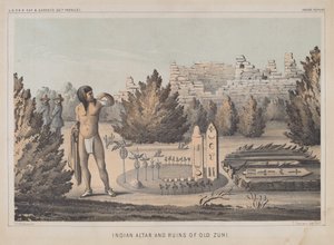 Altar Indio y Ruinas del Viejo Zuni de Heinrich Baldwin Mollhausen
