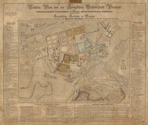 Plan Berghaus de Potsdam de Heinrich Berghaus