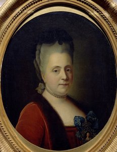 Retrato de la dama de compañía Princesa Daria Alexeyevna Golitsyna 1724-1798, 1772 de Heinrich Buchholz