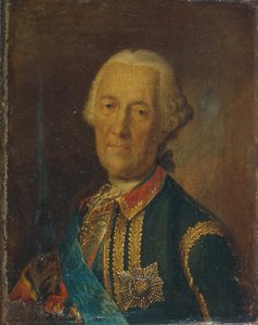 Retrato del mariscal de campo y político Conde Burkhard Christoph von Munnich 1683-1767, 1764 de Heinrich Buchholz