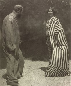 Gustav Klimt y Emilie Flöge, c. 1909 de Heinrich Böhler