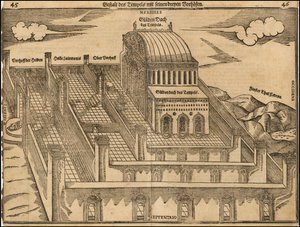 Vista del Templo de Salomón de Heinrich Bünting