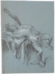 Polyfem bindes? (Hombre reclinado con el brazo izquierdo levantado) de Heinrich Dittmers