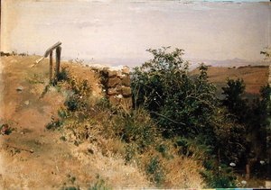 Paisaje italiano de Heinrich Dreber