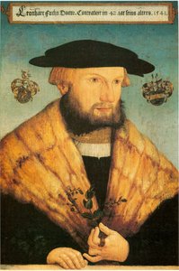 Retrato de Leonhart Fuchs (1501-1566) de Heinrich Füllmaurer