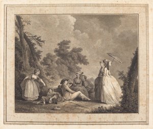 Le mercure de France de Heinrich Guttenberg after Nicolas Lavreince