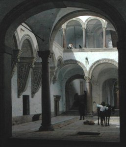 Patio del Palazzo Fava, Bolonia