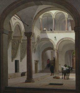 Patio del Palazzo Fava, Bolonia, 1874