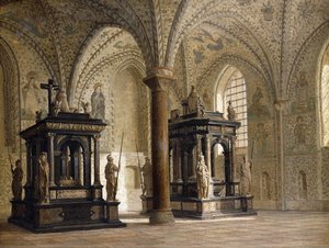 Catedral de Roskilde, Dinamarca, 1874 de Heinrich Hansen