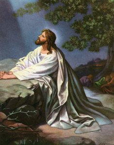 Cristo en el Jardín de Getsemaní por Heinrich Hofmann de Heinrich Hofmann