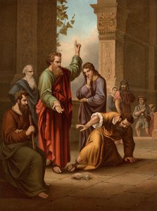 Ananías y Safira de Heinrich Jenny