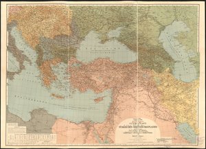 Mapa general del teatro de guerra turco - basado en la Carte Generale des Provinces Europeennes et Asiatiques de L