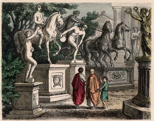 Grecia antigua: Estatuas de campeones olímpicos erigidas en Olimpia, 1866