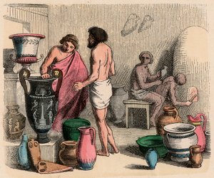 Antigua Grecia: Cerámica de Heinrich Leutemann